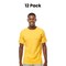 12 Pack: M&O Gold Soft Touch Short Sleeve Crewneck T-Shirt For Layering Outfits
